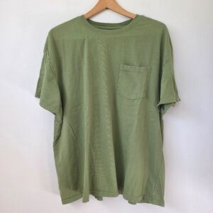 Goodfellow Green Short Sleeve T Shirt with Pocket - XL